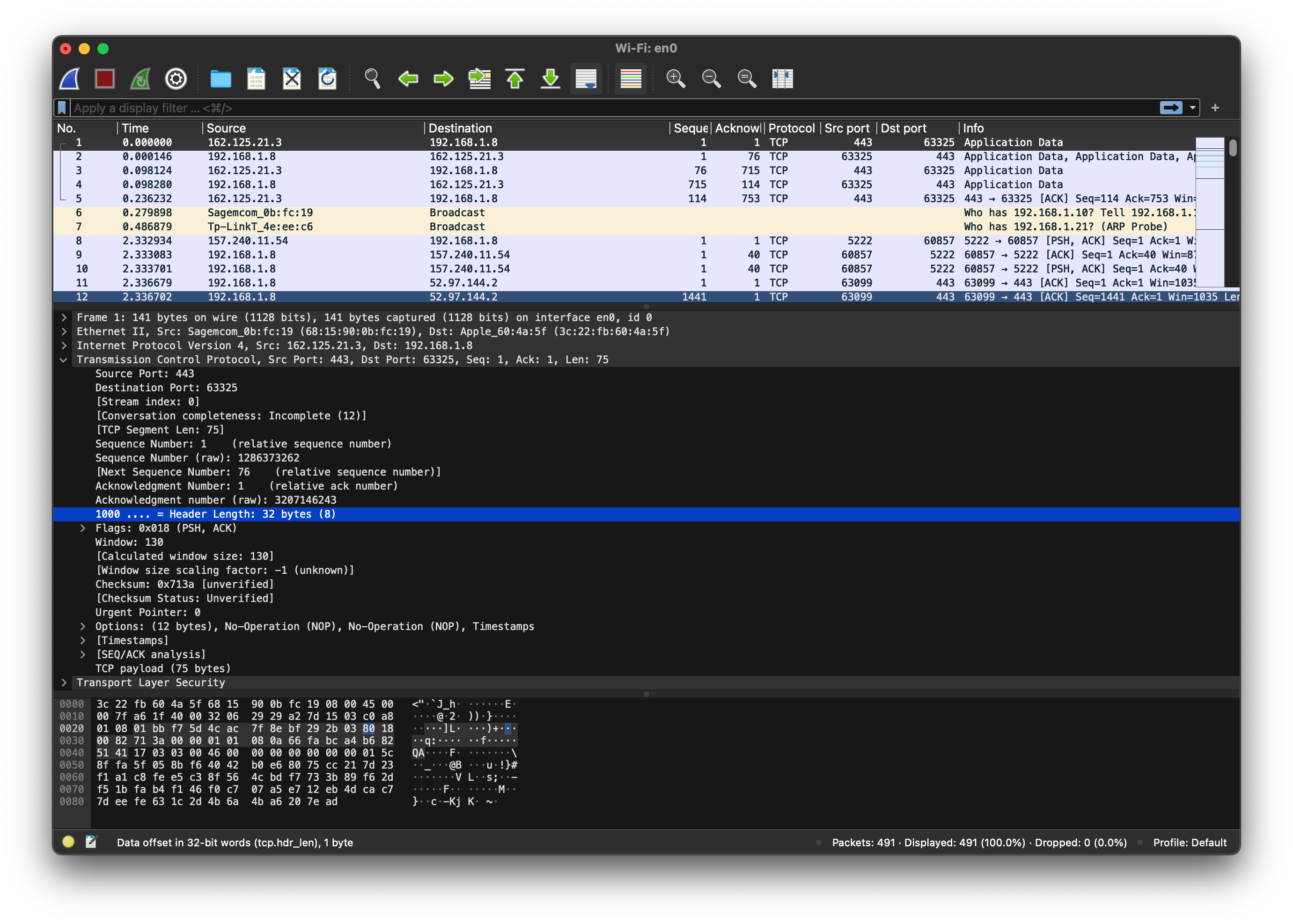 Options TCP